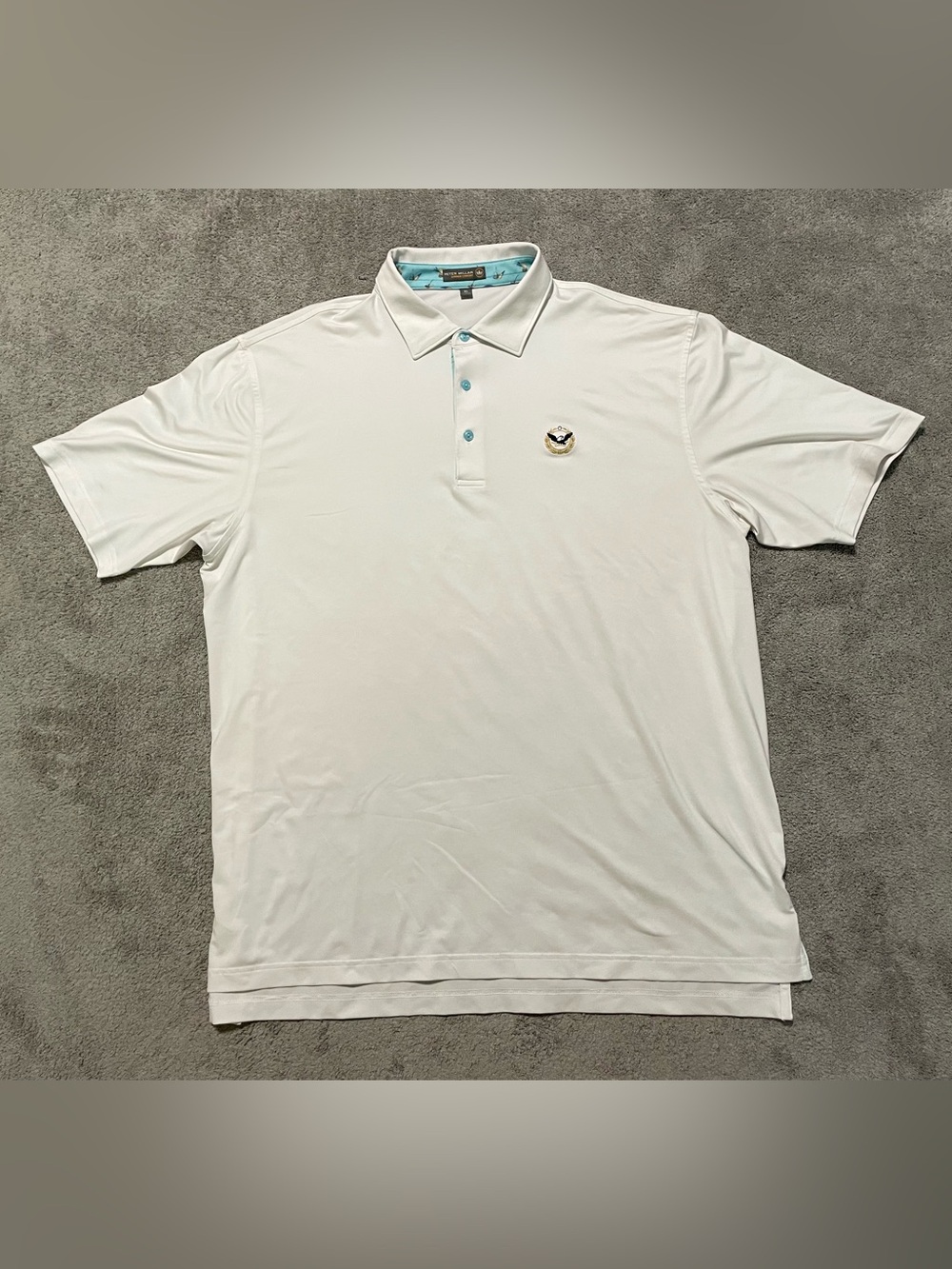 Peter Millar Robert Trent Jones Golf Club Shirt Summer Comfort Men’s XL White